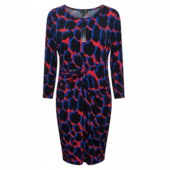 Metaphor Dresses & Skirts - Metaphor animal print dress with ruched front Size XL
